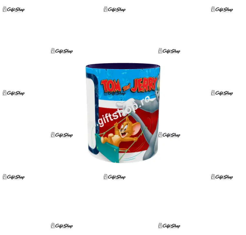 Tom and jerry, cana personalizata cu poza si text, 330ml, model 3336